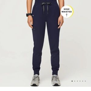 Figs High Waisted Zamora Scrub Pant Navy Large